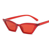 Vintage Red Sunglasses Women Cat Eye