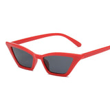 Vintage Red Sunglasses Women Cat Eye