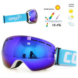 COPOZZ brand ski goggles double layers UV400