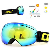 COPOZZ brand ski goggles double layers UV400