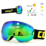 COPOZZ brand ski goggles double layers UV400