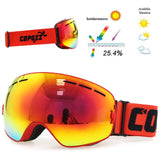 COPOZZ brand ski goggles double layers UV400