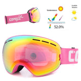 COPOZZ brand ski goggles double layers UV400