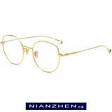 B Titanium Eyeglasses Frame Women Oversize Cat