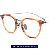 Titanium Acetate Glasses Frame Men Myopia