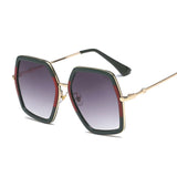 Fashion Lady Hexagon Sunglasses Women