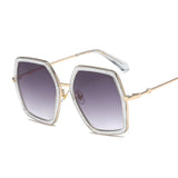 Fashion Lady Hexagon Sunglasses Women