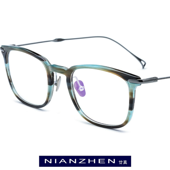 B Titanium Acetate Eyeglasses Frame Men 9131