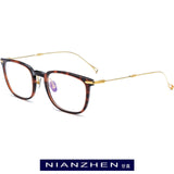 B Titanium Acetate Eyeglasses Frame Men 9131
