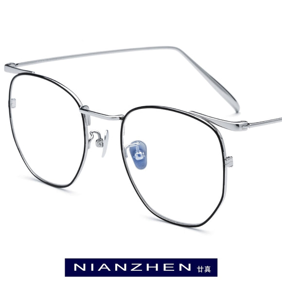 B Titanium Eyeglasses Frame Women Retro