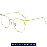 B Titanium Eyeglasses Frame Women Retro