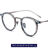 B Titanium Acetate Eyeglasses Frame Men