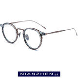B Titanium Acetate Eyeglasses Frame Men