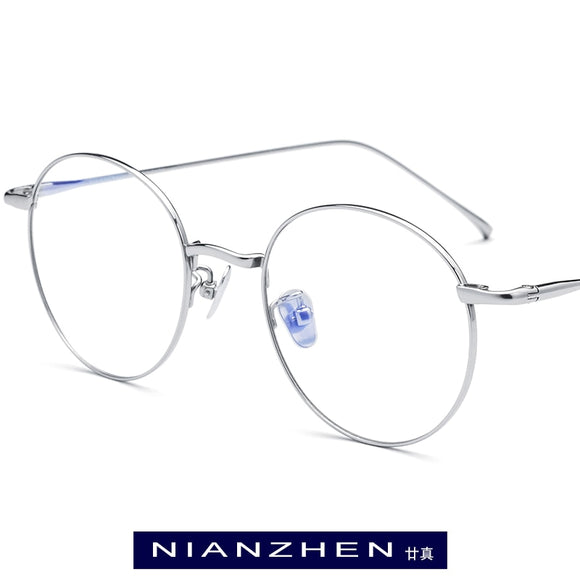 B Titanium Glasses Frame Women Retroear